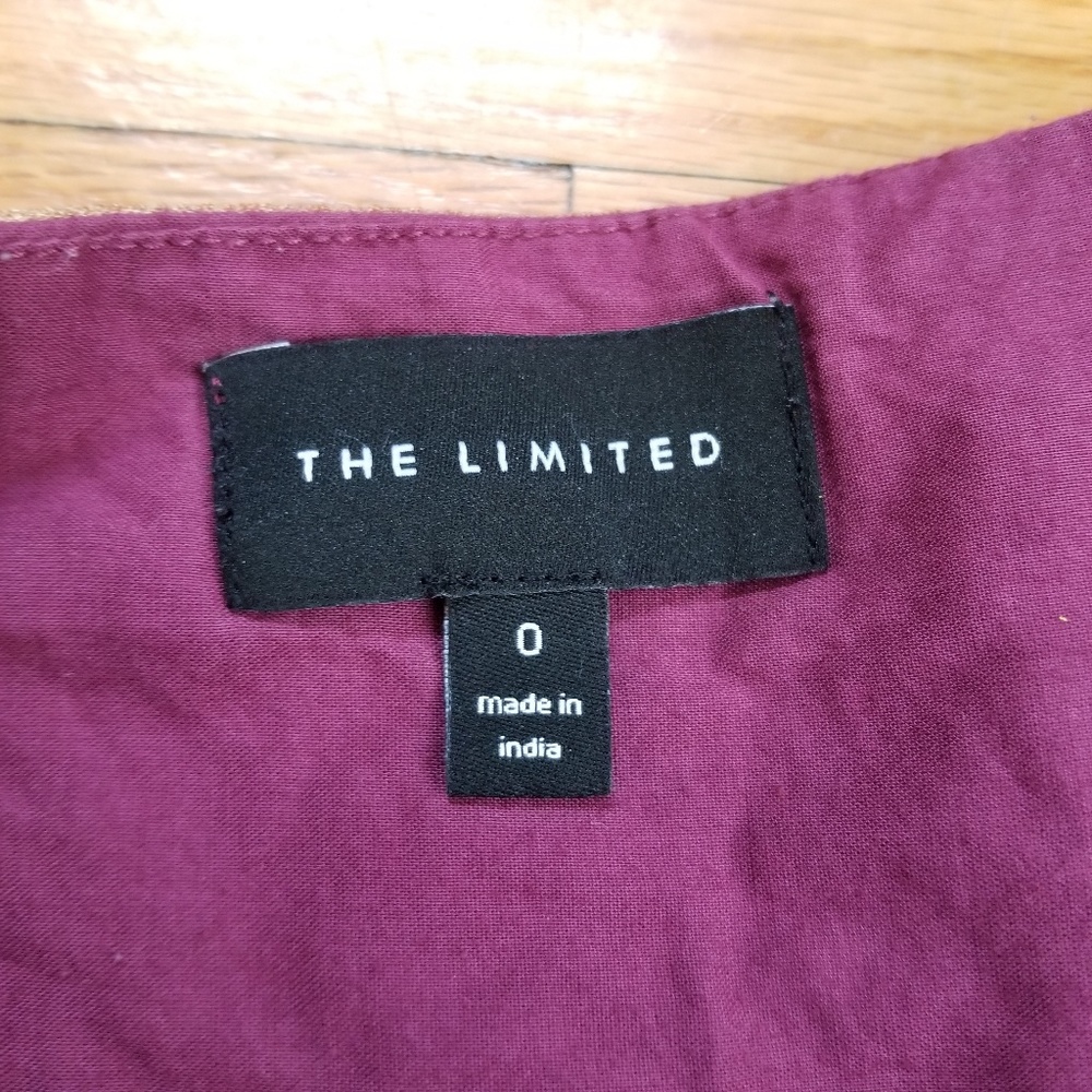 5/$25 The Limited Boho A-Line Skirt 0 Purple Multi - Picture 6 of 6